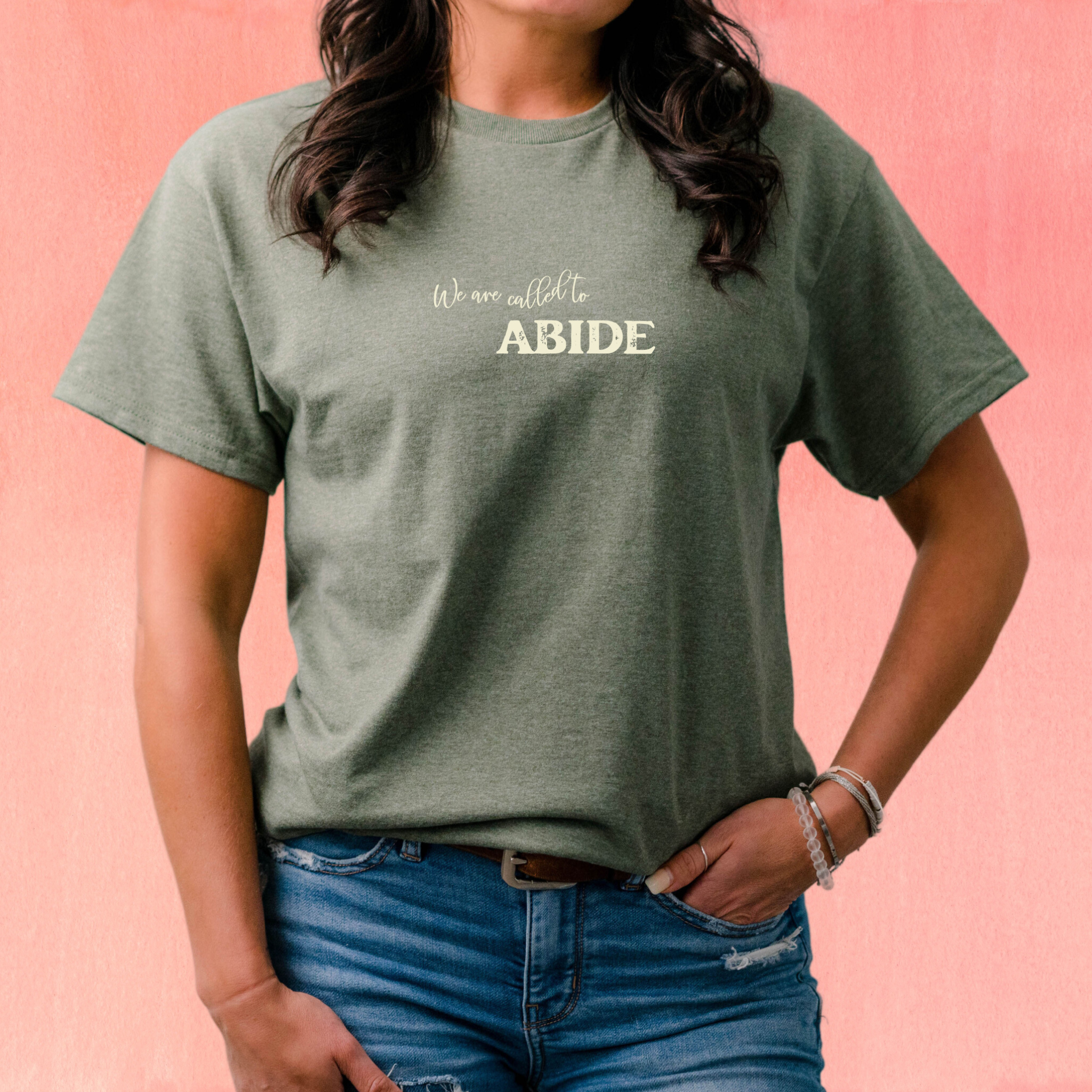 Christian T-Shirt | Abide image 0