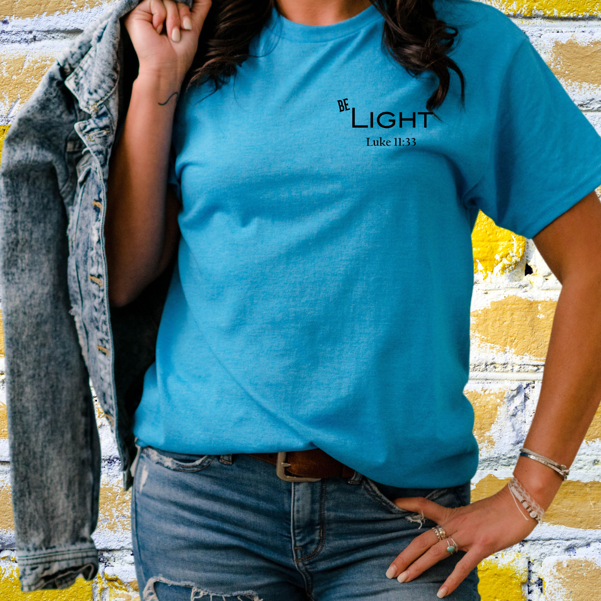 Christian T-shirt | Be Light image 0