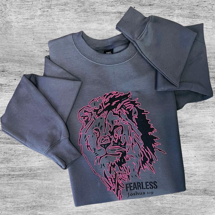 Fearless Sweatshirt | Joshua 1:9 image 1