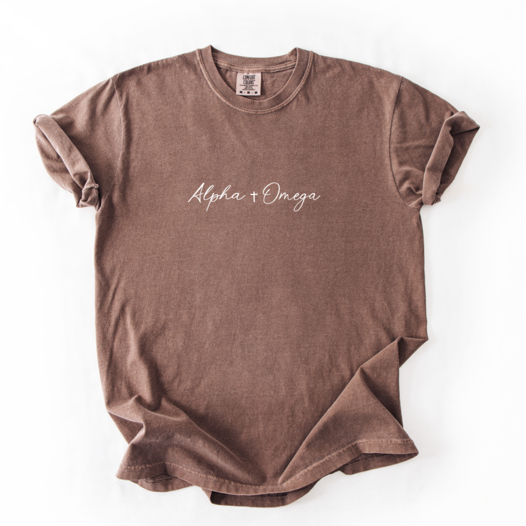 Alpha & Omega Christian T-Shirt | Faith-Based Comfort Colors Tee