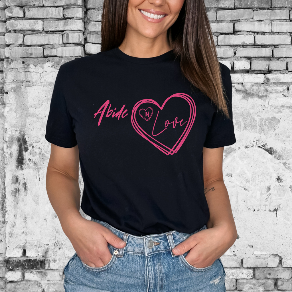 Abide In Love Christian T-Shirt image 0