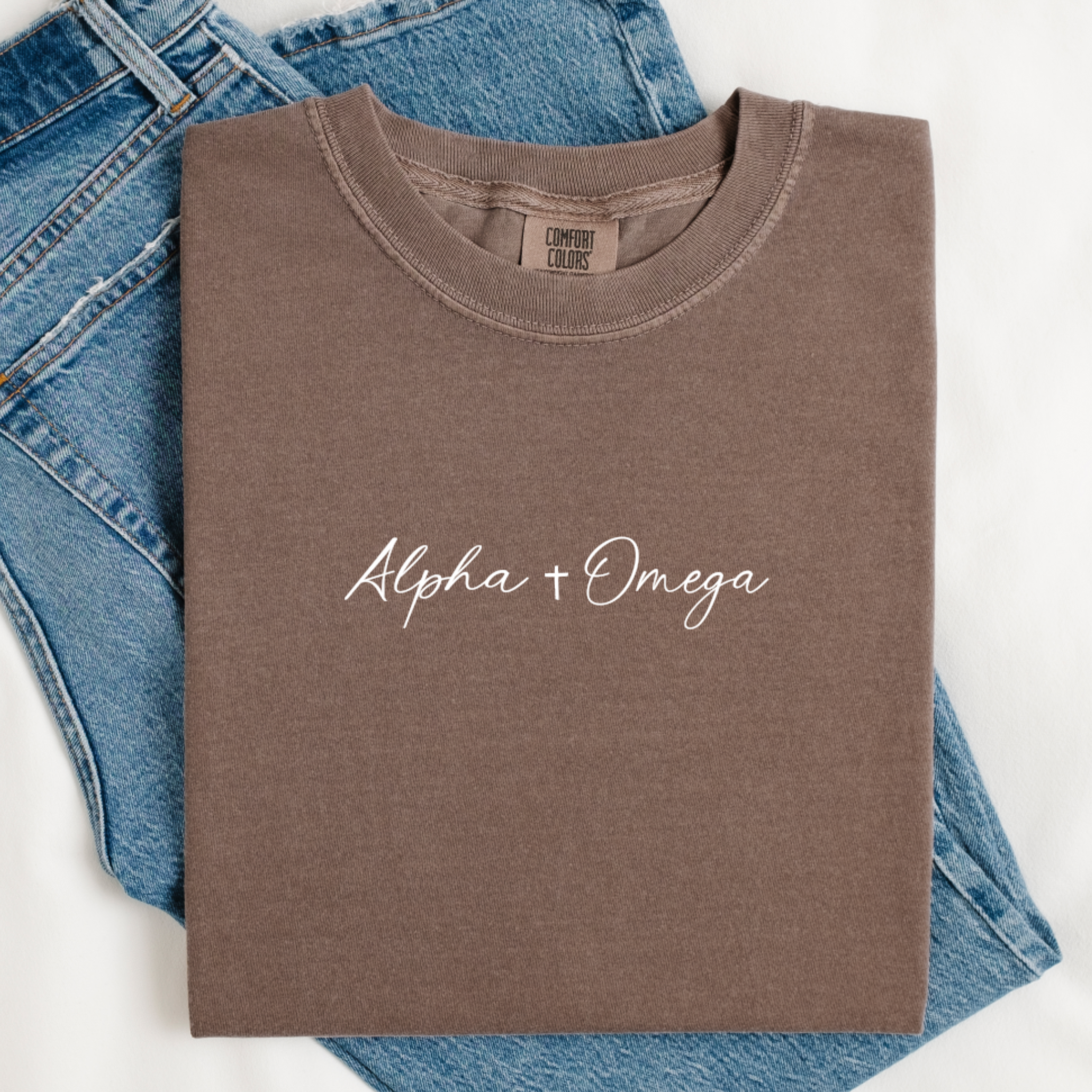 Alpha & Omega Christian T-Shirt | Faith-Based Comfort Colors Tee