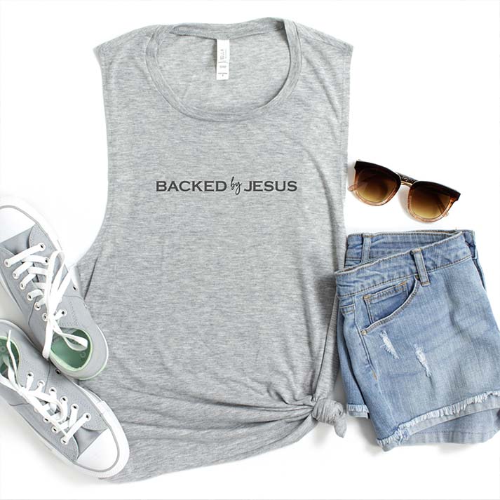 Women’s Tank Top | Backed by Jesus image 3
