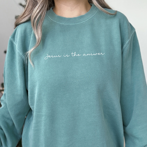 JESUS is the ANSWER Sweatshirt image 2