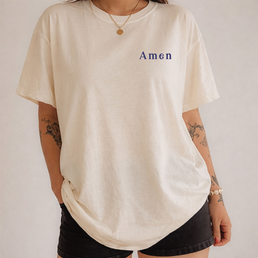 Amen Christian T-Shirt | Faith-Based Comfort Colors Tee