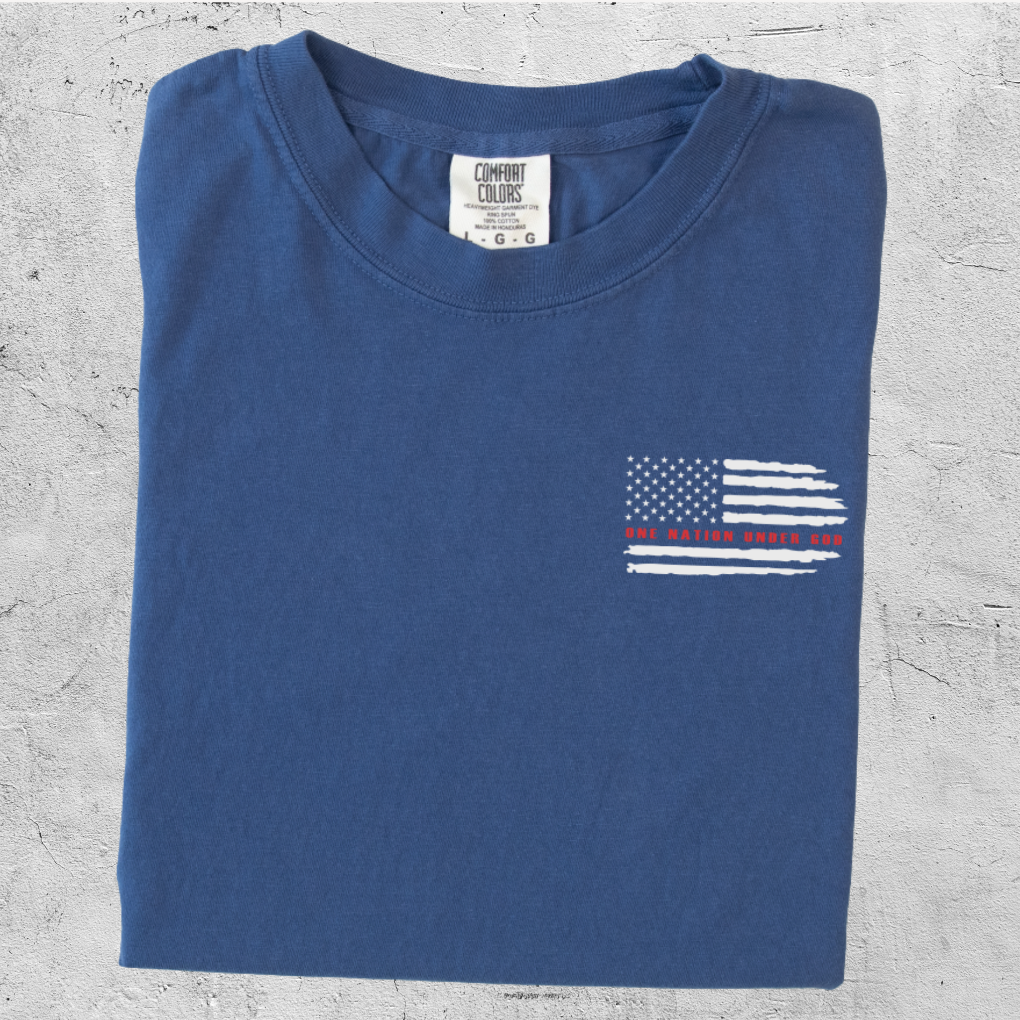 Freedom in Christ T-Shirt | 2 Corinthians 3:17 | Patriotic Faith-Based Comfort Colors Tee