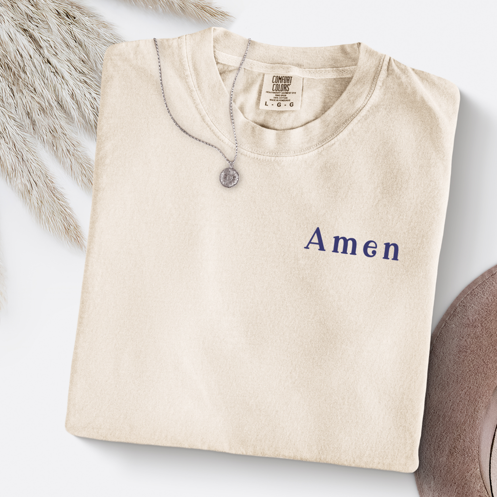 Amen Christian T-Shirt | Faith-Based Comfort Colors Tee