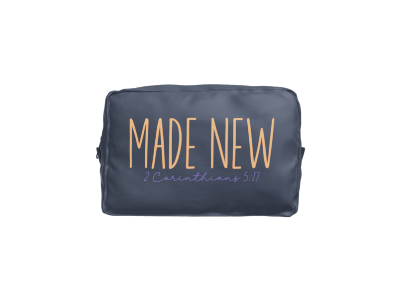 Made New Small Cosmetic Pouch | 2 Corinthians 5:17