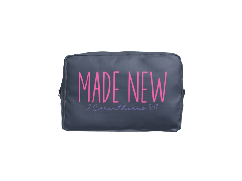Made New Small Cosmetic Pouch | 2 Corinthians 5:17